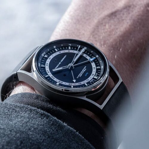 PORSCHE DESIGN 1919 Globetimer UTC Titanium & Black 4046901979133 (42mm)